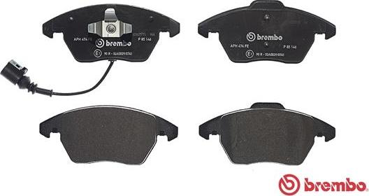 Brembo P 85 146 - Тормозные колодки, дисковые, комплект unicars.by