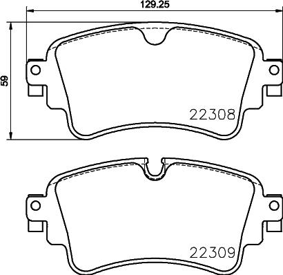 Brembo P 85 154 - Тормозные колодки, дисковые, комплект unicars.by