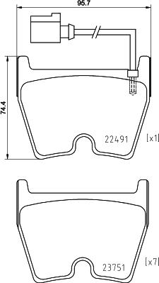 Brembo P 85 152 - Тормозные колодки, дисковые, комплект unicars.by