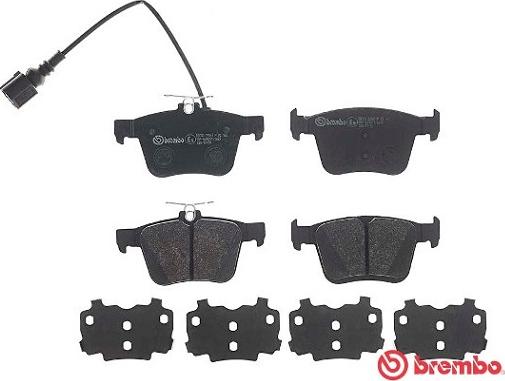 Brembo P 85 162 - Тормозные колодки, дисковые, комплект unicars.by