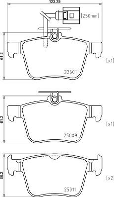 Brembo P 85 162 - Тормозные колодки, дисковые, комплект unicars.by