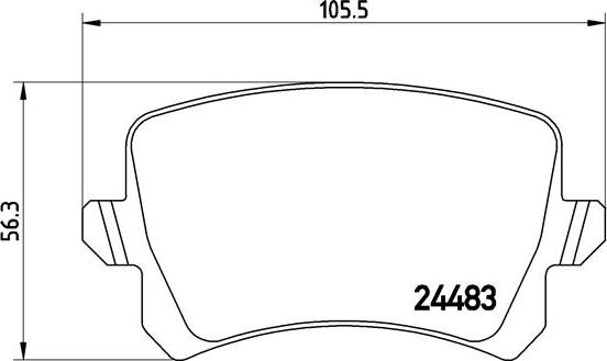 Brembo P 85 109X - Тормозные колодки, дисковые, комплект unicars.by