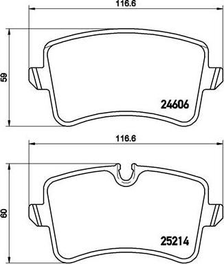 Brembo P 85 119 - Тормозные колодки, дисковые, комплект unicars.by