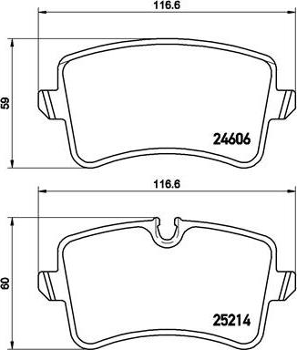 Brembo P 85 117 - Тормозные колодки, дисковые, комплект unicars.by