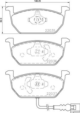 Brembo P 85 137X - Тормозные колодки, дисковые, комплект unicars.by