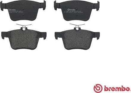 Brembo P 85 125 - Тормозные колодки, дисковые, комплект unicars.by