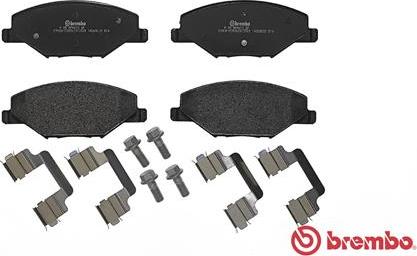 Brembo P 85 121 - Тормозные колодки, дисковые, комплект unicars.by