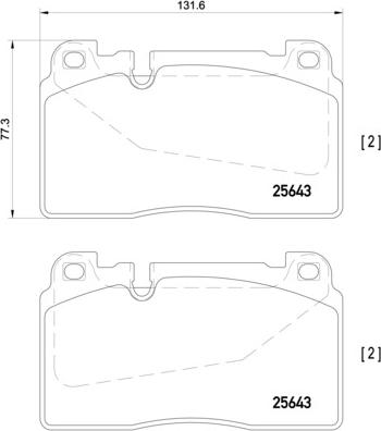 Brembo P 85 123 - Тормозные колодки, дисковые, комплект unicars.by