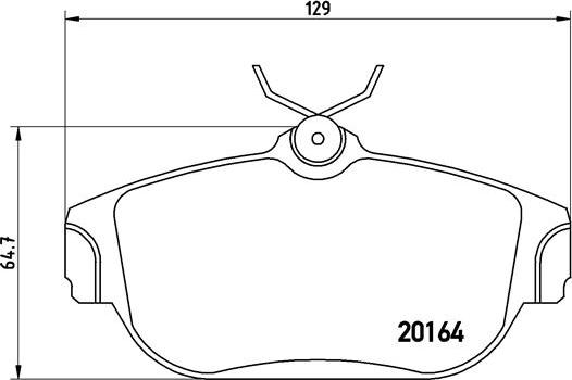 Brembo P 86 007 - Тормозные колодки, дисковые, комплект unicars.by