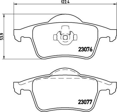 Brembo P 86 014 - Тормозные колодки, дисковые, комплект unicars.by