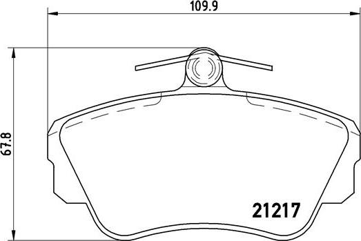 Brembo P 86 010 - Тормозные колодки, дисковые, комплект unicars.by