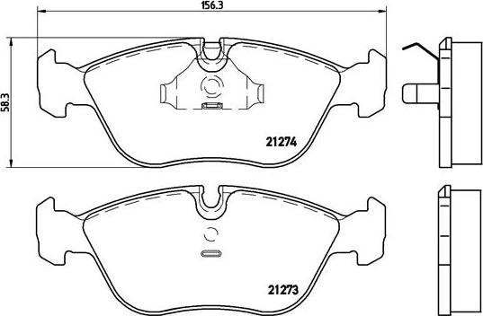 Brembo P 86 013 - Тормозные колодки, дисковые, комплект unicars.by