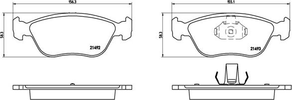 Brembo P 86 024 - Тормозные колодки, дисковые, комплект unicars.by