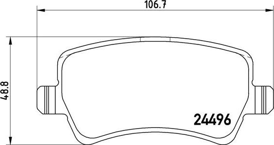 Brembo P 86 021 - Тормозные колодки, дисковые, комплект unicars.by