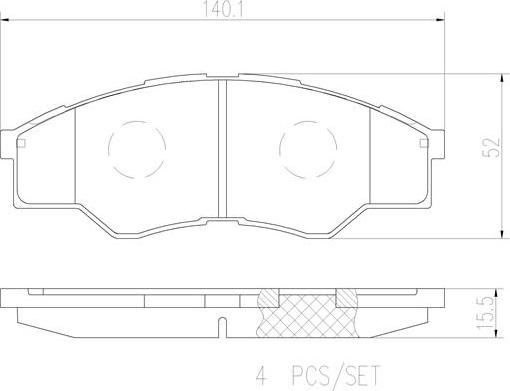 Brembo P83096N - Тормозные колодки, дисковые, комплект unicars.by