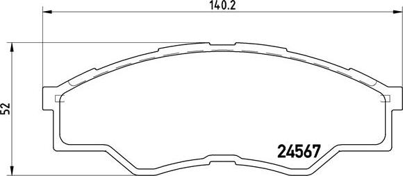 Brembo P 83 096 - Тормозные колодки, дисковые, комплект unicars.by