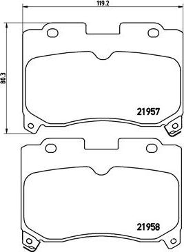 Brembo P 83 090 - Тормозные колодки, дисковые, комплект unicars.by