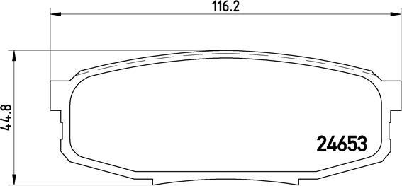 Brembo P 83 098 - Тормозные колодки, дисковые, комплект unicars.by