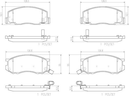 Brembo P83093N - Тормозные колодки, дисковые, комплект unicars.by