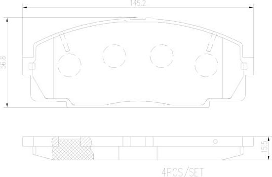 Brembo P83092N - Тормозные колодки, дисковые, комплект unicars.by