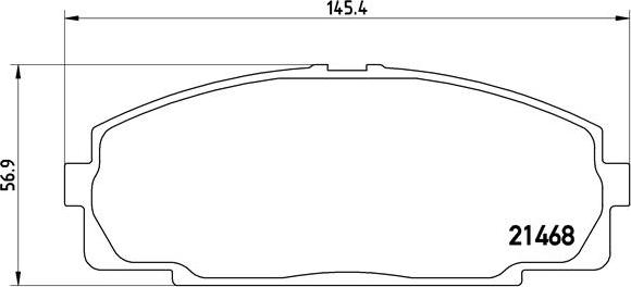 Brembo P 83 092 - Тормозные колодки, дисковые, комплект unicars.by