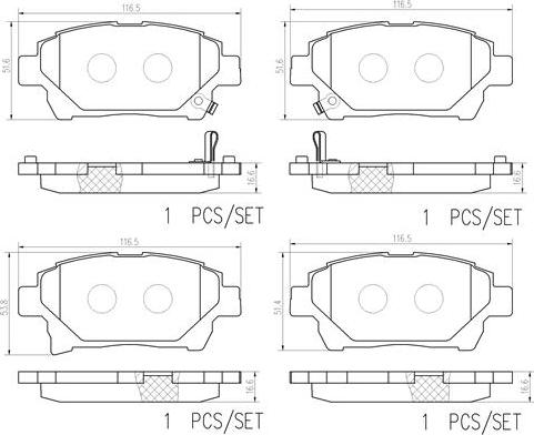 Brembo P83097N - Тормозные колодки, дисковые, комплект unicars.by