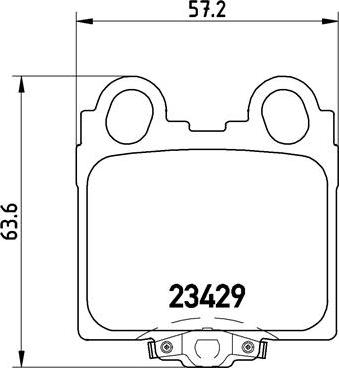 Brembo P 83 045 - Тормозные колодки, дисковые, комплект unicars.by