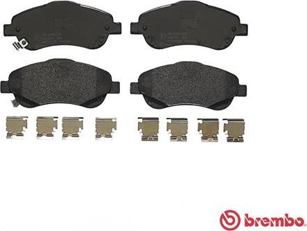 Brembo P 83 046 - Тормозные колодки, дисковые, комплект unicars.by