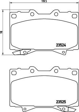 Brembo P 83 048 - Тормозные колодки, дисковые, комплект unicars.by