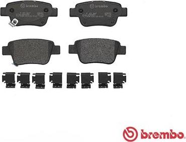 Brembo P 83 047 - Тормозные колодки, дисковые, комплект unicars.by