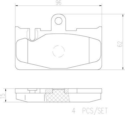 Brembo P83059N - Тормозные колодки, дисковые, комплект unicars.by