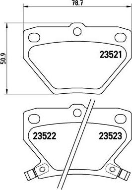 Brembo P 83 052 - Тормозные колодки, дисковые, комплект unicars.by