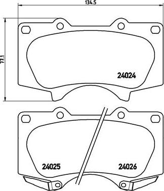 Brembo P 83 066 - Тормозные колодки, дисковые, комплект unicars.by