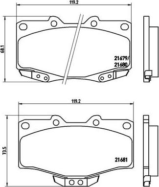 Brembo P 83 009 - Тормозные колодки, дисковые, комплект unicars.by