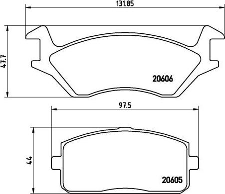 Brembo P 83 004 - Тормозные колодки, дисковые, комплект unicars.by