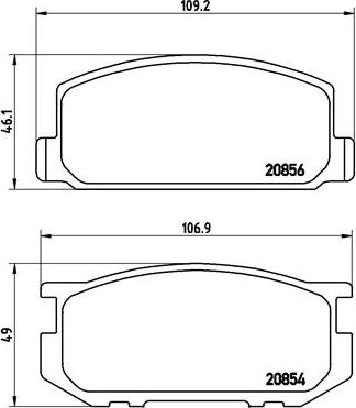 Brembo P 83 005 - Тормозные колодки, дисковые, комплект unicars.by