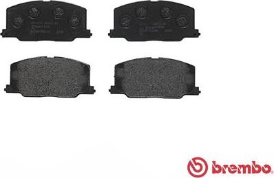 Brembo P 83 016 - Тормозные колодки, дисковые, комплект unicars.by