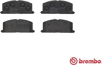 Brembo P 83 011 - Тормозные колодки, дисковые, комплект unicars.by