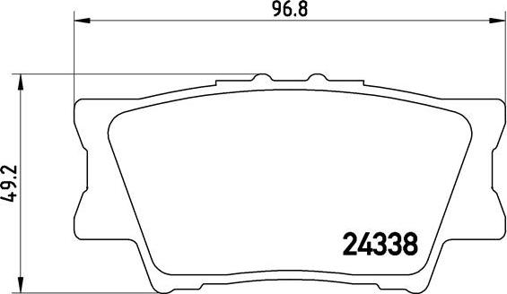 Brembo P 83 089 - Тормозные колодки, дисковые, комплект unicars.by