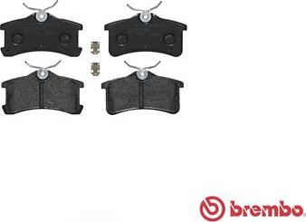 Brembo P 83 084 - Тормозные колодки, дисковые, комплект unicars.by