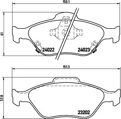 Brembo P 83 085 - Тормозные колодки, дисковые, комплект unicars.by