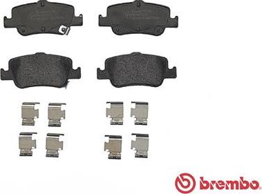 Brembo P 83 080 - Тормозные колодки, дисковые, комплект unicars.by