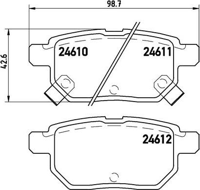 Brembo P 83 083 - Тормозные колодки, дисковые, комплект unicars.by