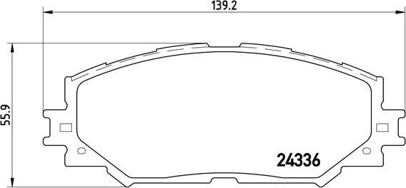 Brembo P 83 082 - Тормозные колодки, дисковые, комплект unicars.by