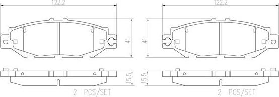 Brembo P83036N - Тормозные колодки, дисковые, комплект unicars.by