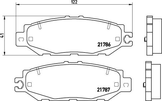 Brembo P 83 036 - Тормозные колодки, дисковые, комплект unicars.by