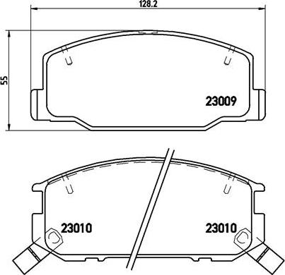 Brembo P 83 031 - Тормозные колодки, дисковые, комплект unicars.by