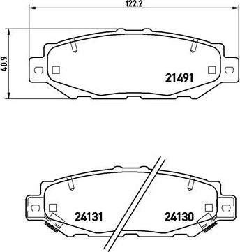 Brembo P 83 038 - Тормозные колодки, дисковые, комплект unicars.by