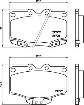 Brembo P 83 026 - Тормозные колодки, дисковые, комплект unicars.by