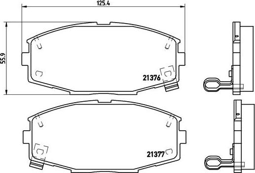 Brembo P 83 020 - Тормозные колодки, дисковые, комплект unicars.by